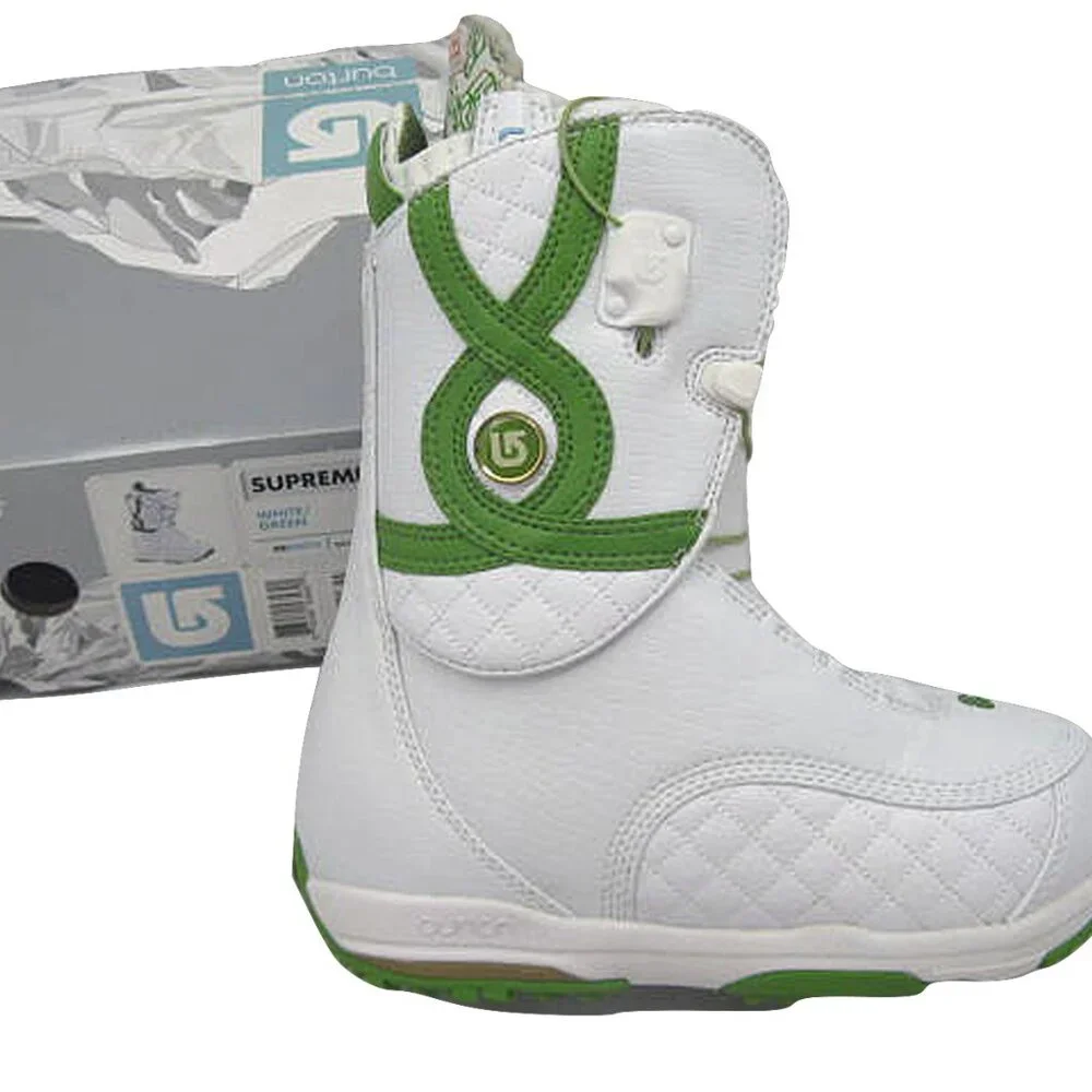 NEW Burton Supreme Womens Snowboard Boots!  White  Size 4 or 6   Burtons Best